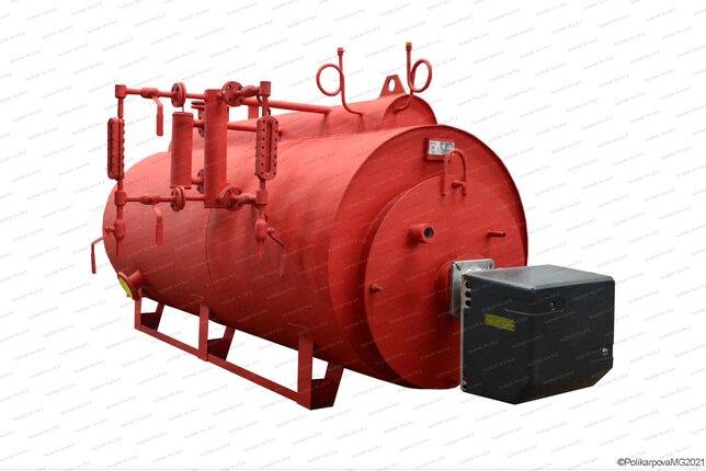 Газовый генератор пара 300 кг в час с температурой 115 С